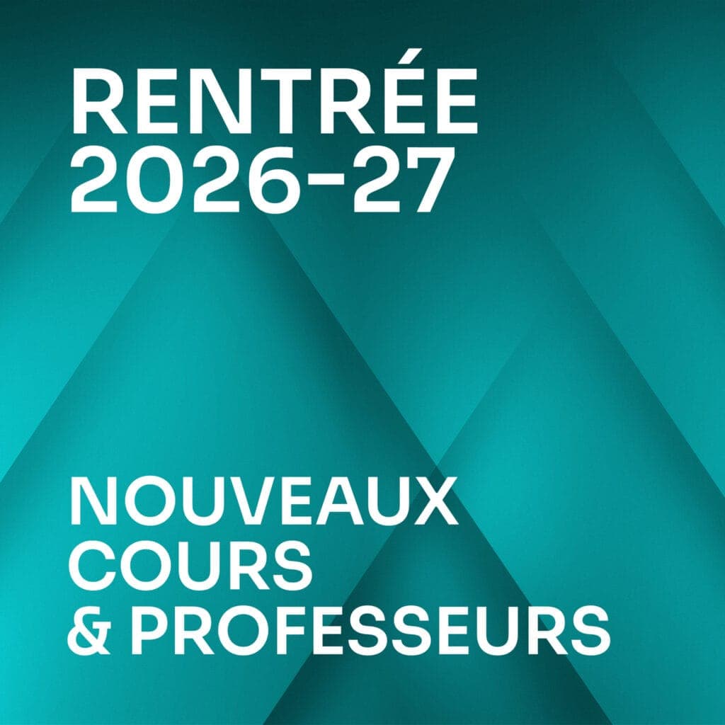 Nouveaux cours & professeurs