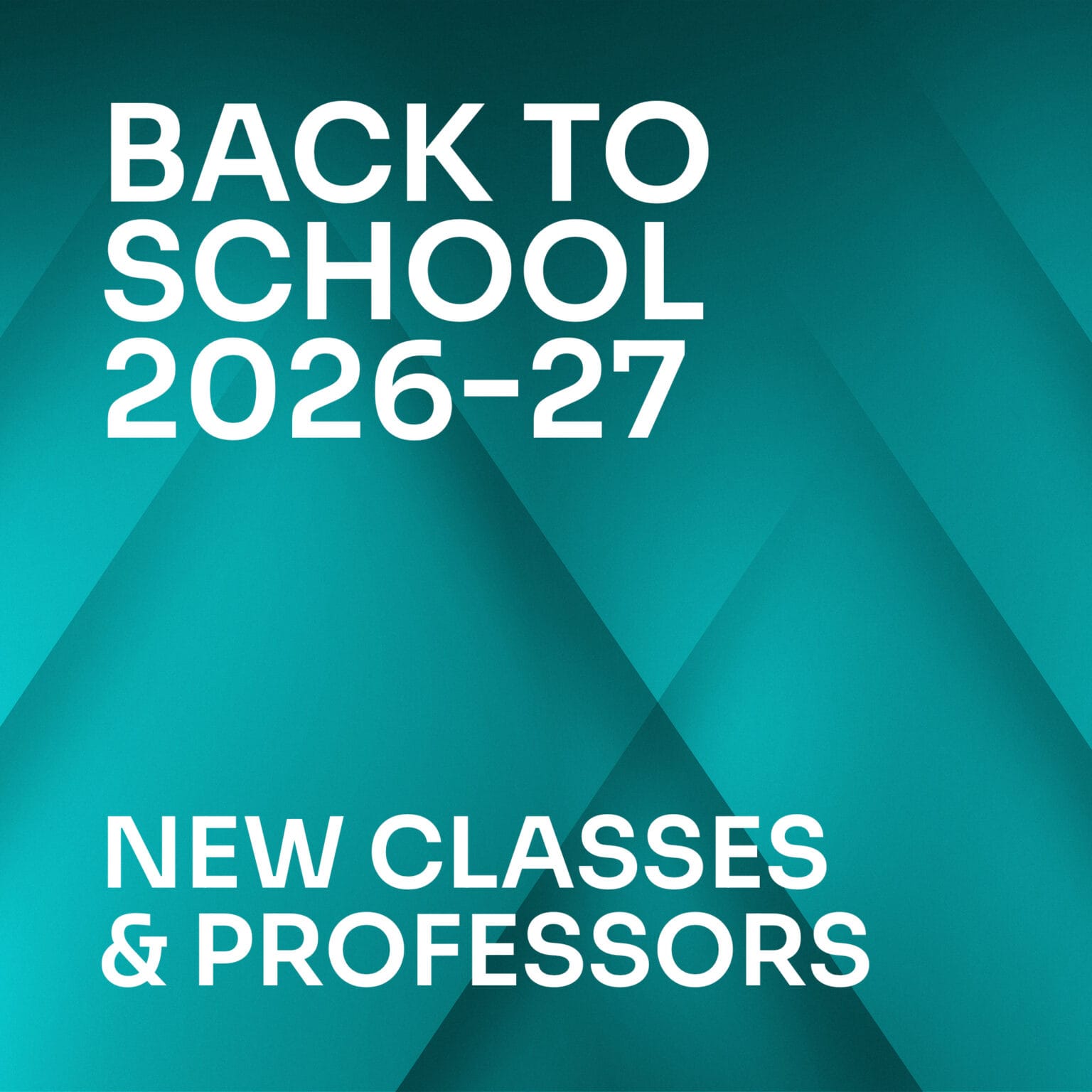 New classes & professors