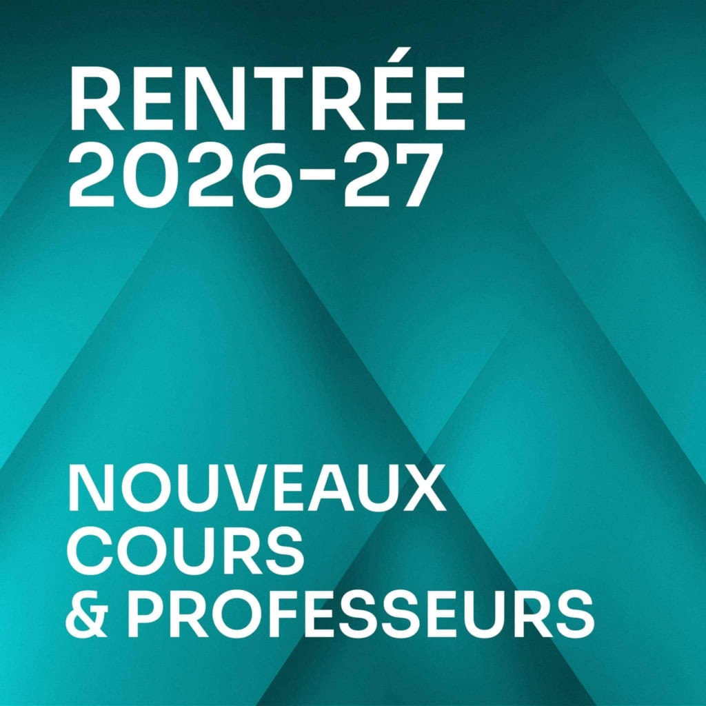 Nouveaux cours & professeurs